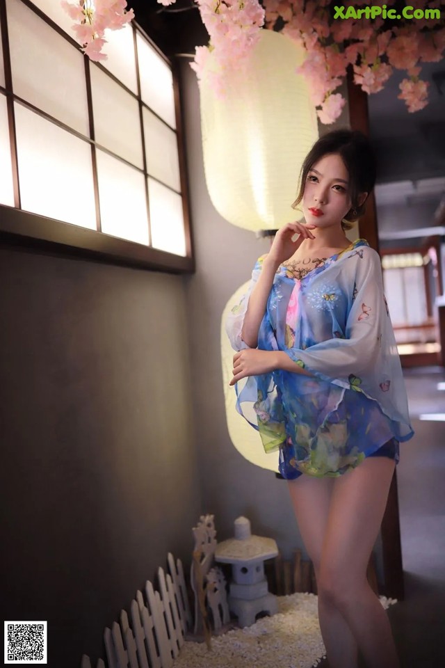 Coser @ 抖 娘 - 利 世: 水蓝 和服 (30 photos) No.bff71e